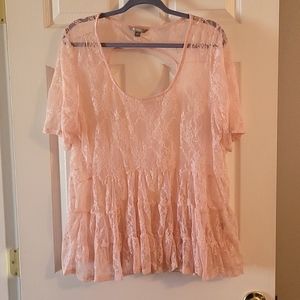 Lovesick Pink Lace Babydoll -NWOT